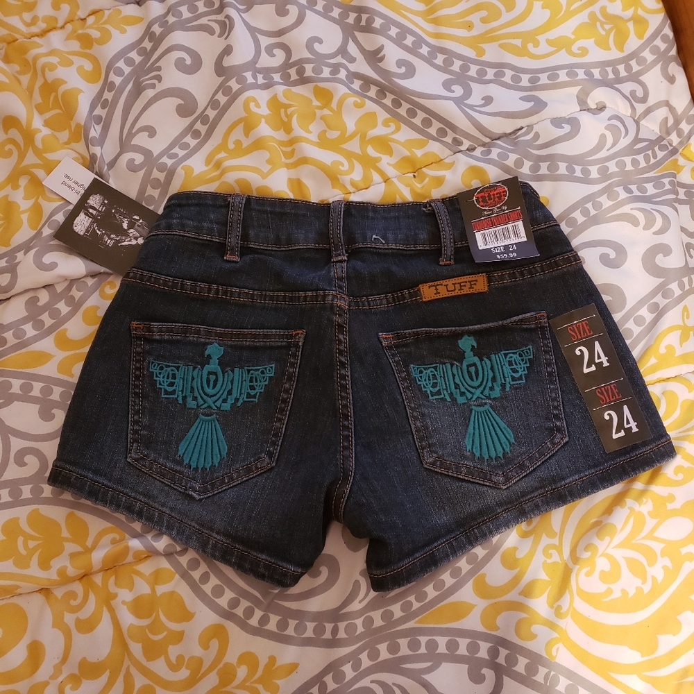 Cowgirl tuff thunderbird pocket shorts